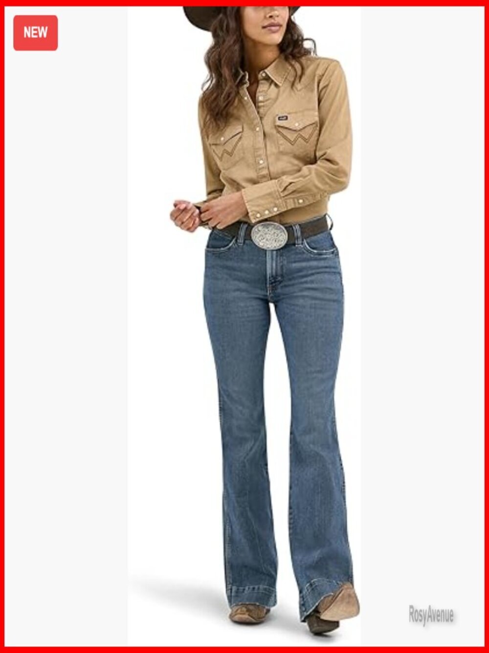 Vintage Denim Snap Western Work Shirt - Long Sleeve